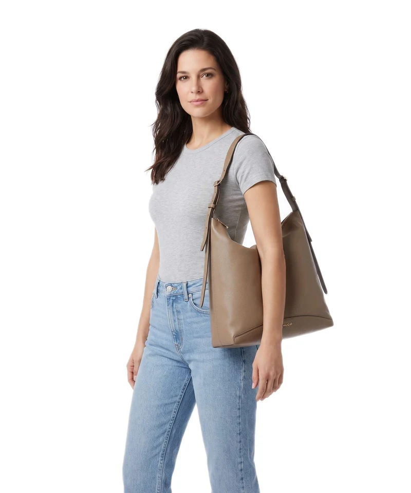 Hugo Lucya Sac fourre-tout brown overflow