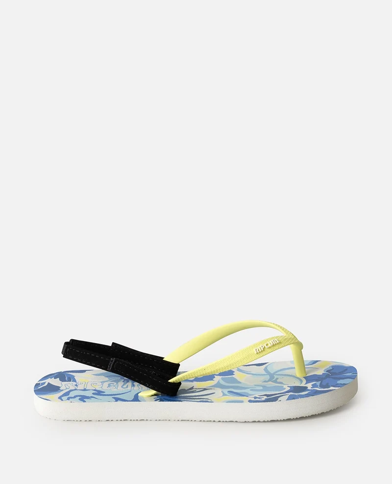 Mixed Bloom Open Toe Sandal - Girls