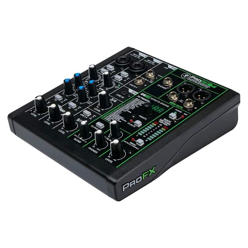 Mélangeur Professionnel de 6 Canaux avec USB - ProFX6v3
