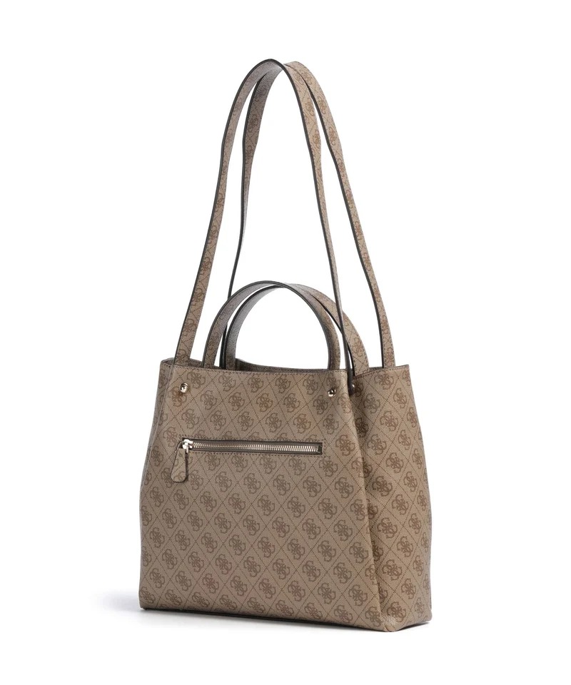 Guess Lorella Girlfriend Logo Sac à main latte logo