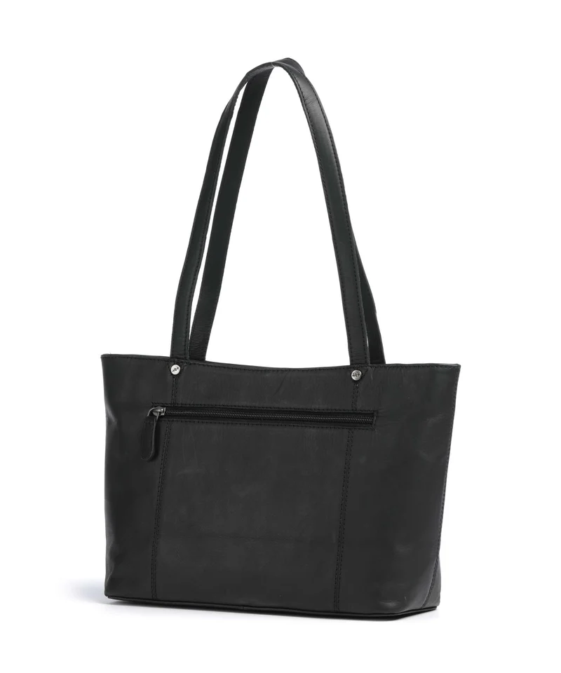 The Chesterfield Brand Wax Pull Up Cow Anira Cabas black