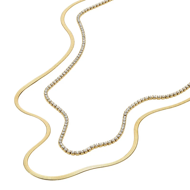 Fossil Ellis Stainless Steel Necklace JF04939710