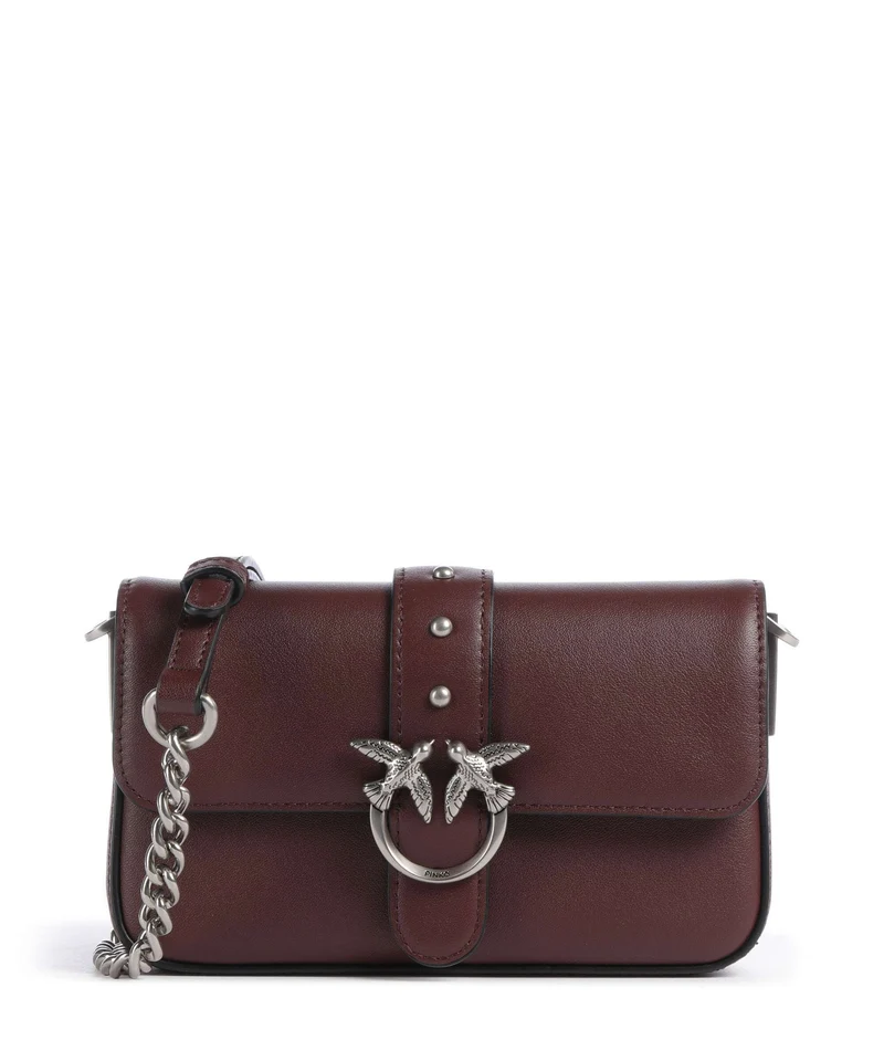 Pinko Love One Baby Sac porté épaule burgundy wine/old silver