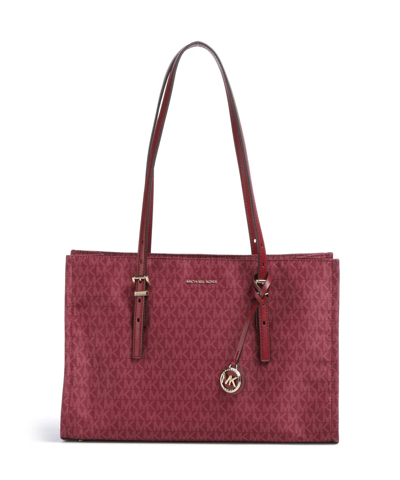 Michael Kors Zadie Medium Cabas deep red