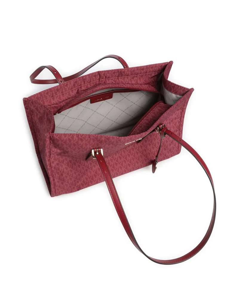 Michael Kors Zadie Medium Cabas deep red
