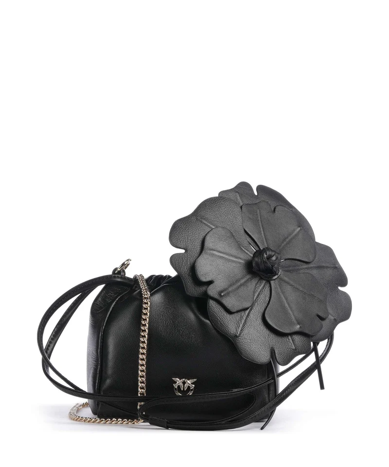Pinko Flower Sac seau nero/limousine/oro