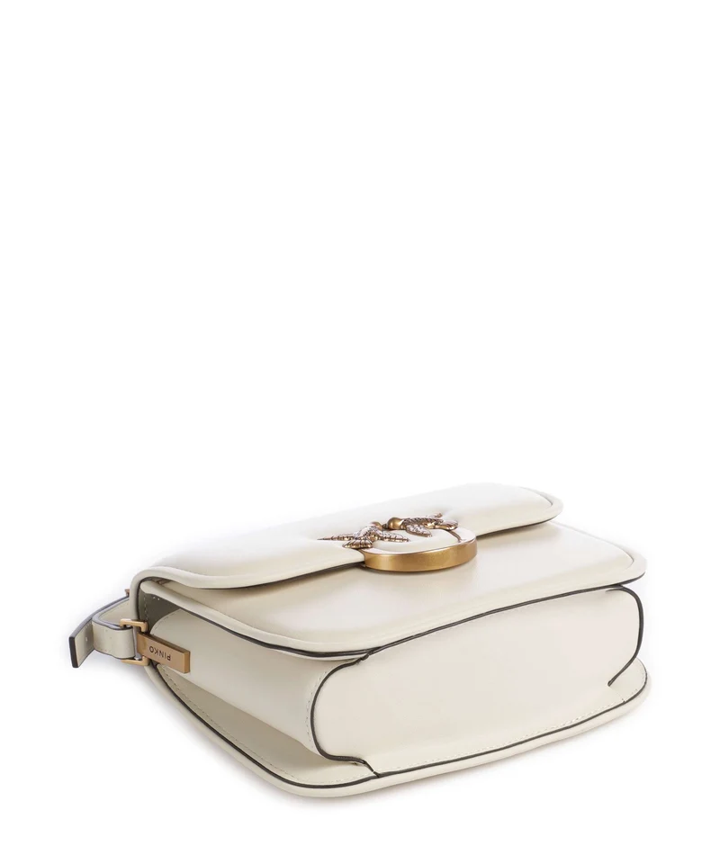 Pinko Love One Mini Sac bandoulière bianco seta/antique gold