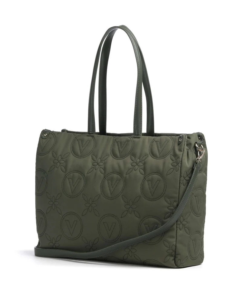 Valentino Bags Puffy Cabas verde militare
