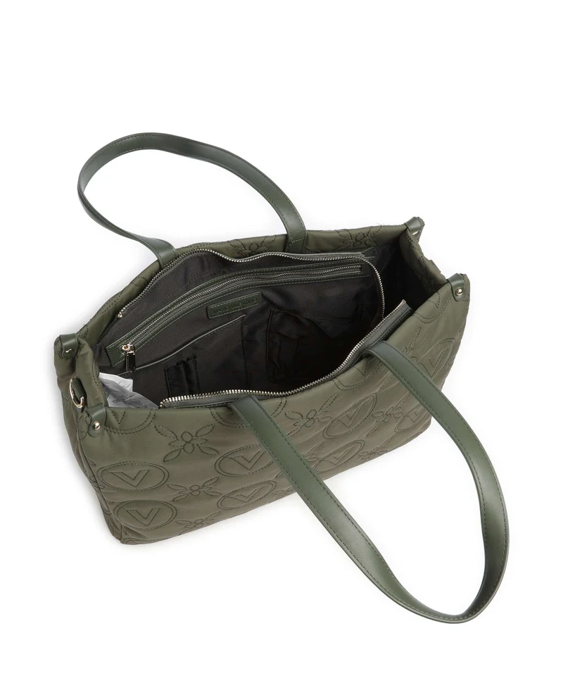 Valentino Bags Puffy Cabas verde militare