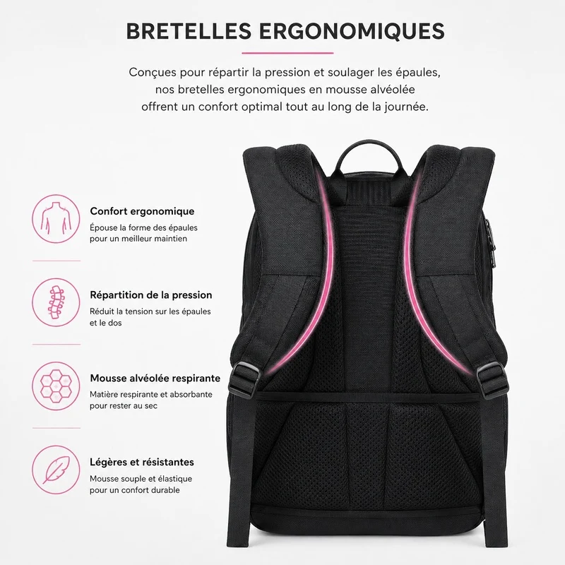 Cavalli sac à dos de voyage extensible