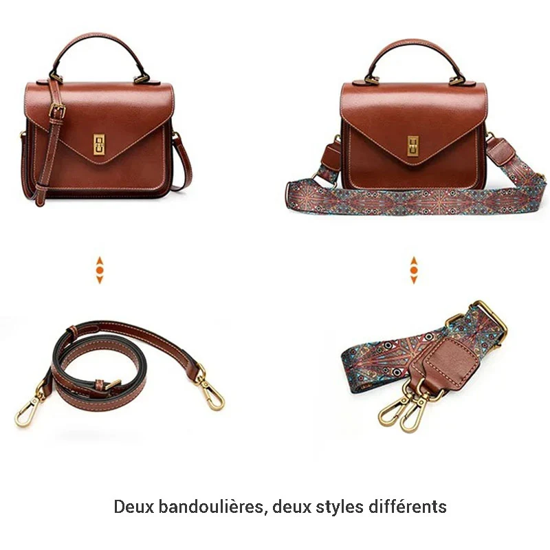 Helena sac à main bandoulière cuir