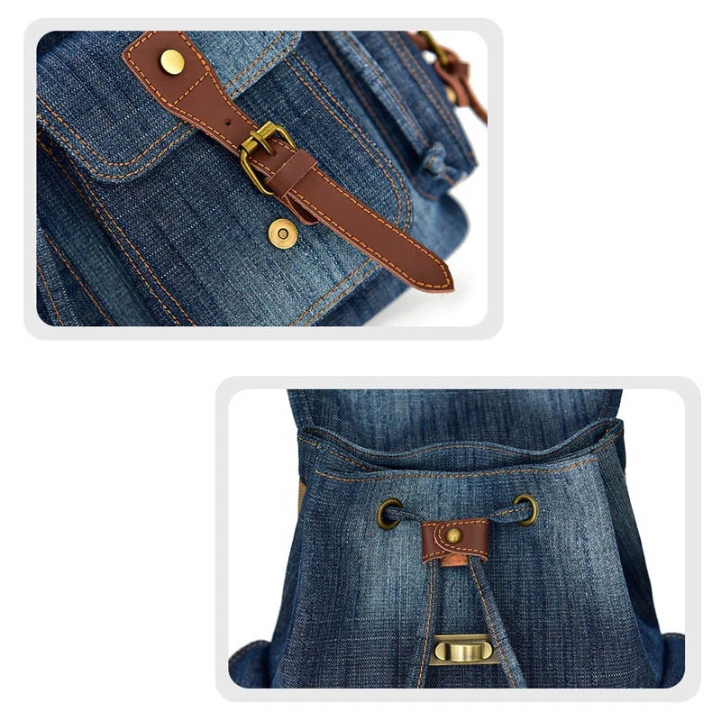 Jess sac à dos femme en jean tendance