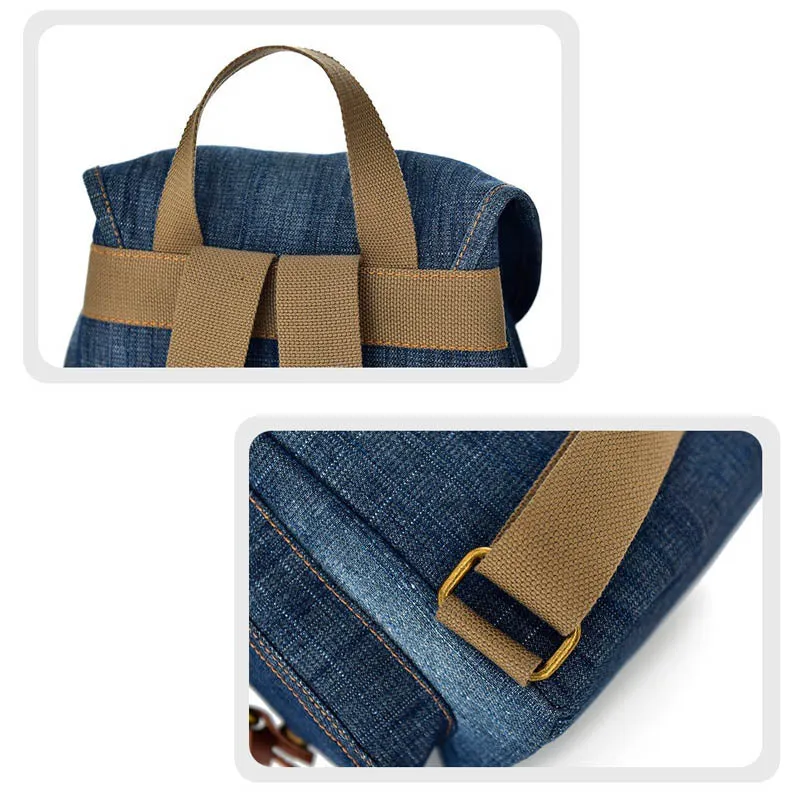 Jess sac à dos femme en jean tendance