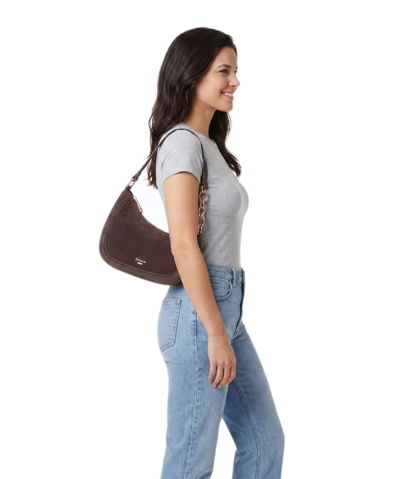 Dune London Direction Sac porté épaule dark brown