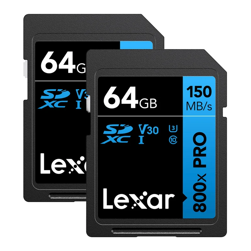Carte Mémoire SDXC 800X Pro UHS-I 64GB (Paquet de 2)