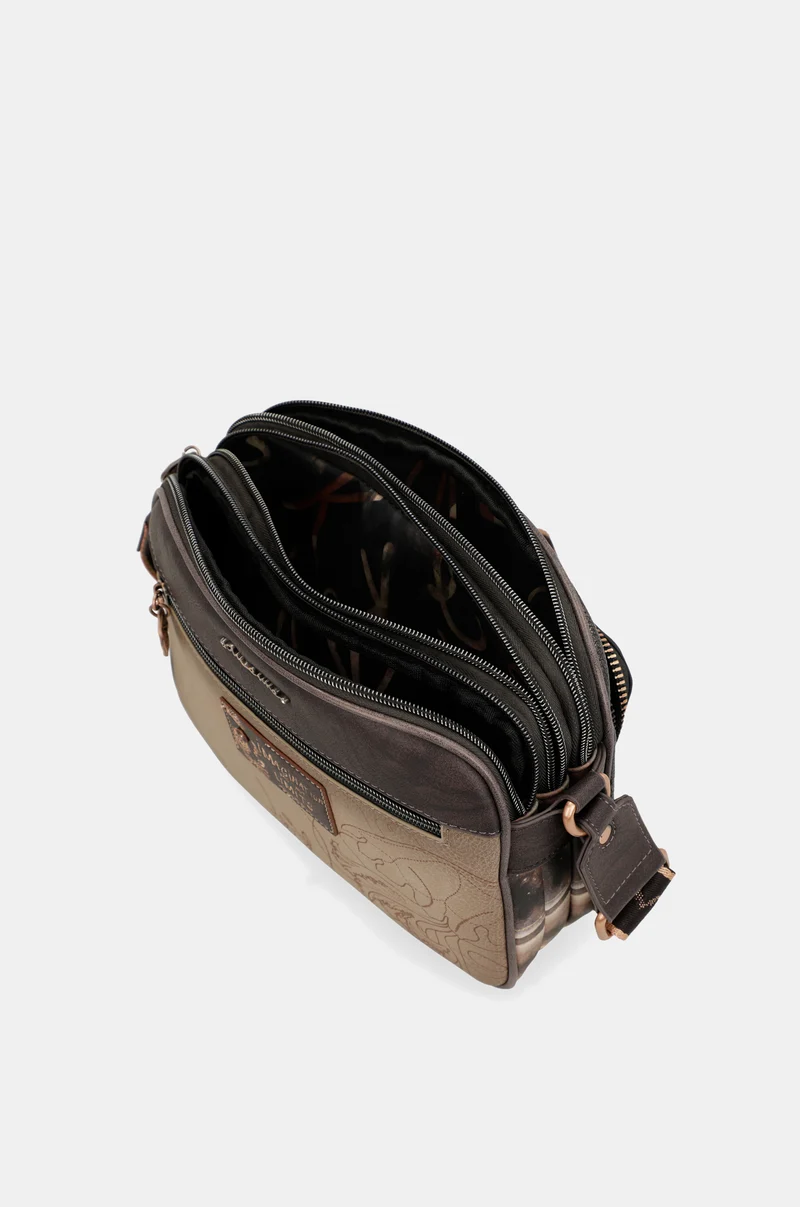Sac à bandoulière moyen format 3 compartiments Menire