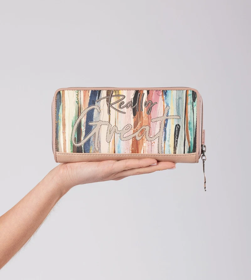 Portefeuille RFID extra grand format nude Studio