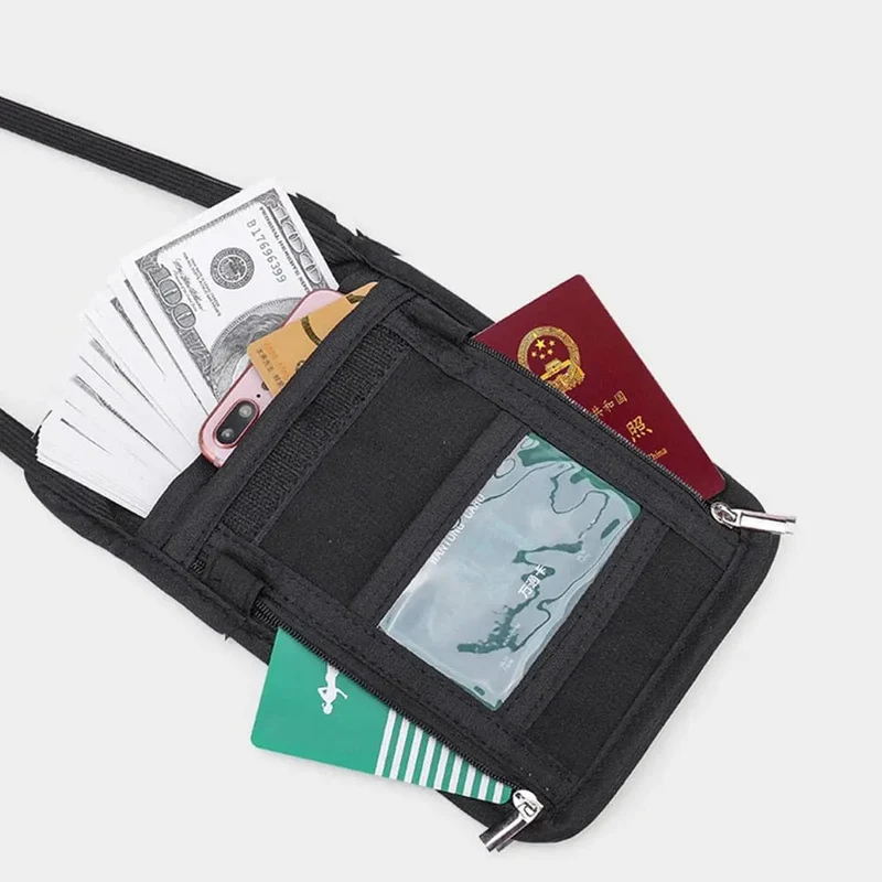 Pochette Voyage Tour de Cou | Rangement Sécurisé Documents Essentiels