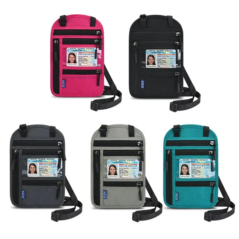 Pochette Voyage Tour de Cou Rfid | Protection Billets et Documents