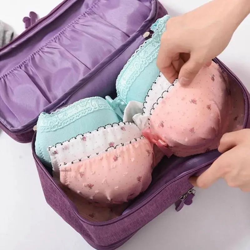 Pochette Sous-Vêtements Voyage | Nylon Compact avec Poignée