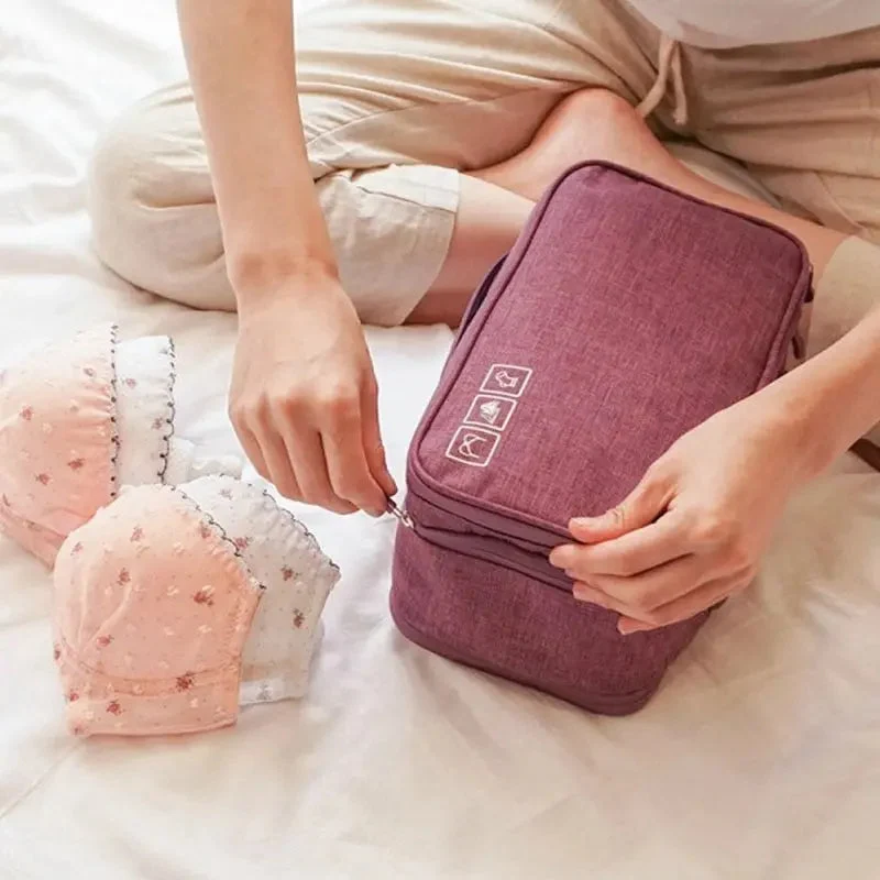 Pochette Sous-Vêtements Voyage | Nylon Compact avec Poignée