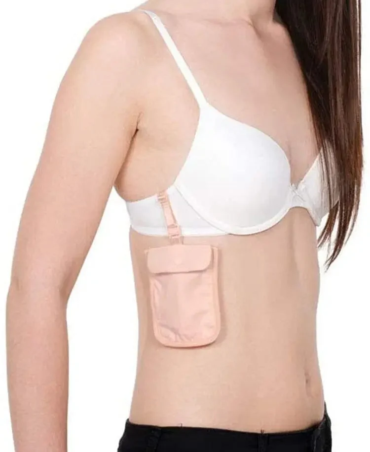 Pochette Secrète Soutien-Gorge Femme | Discrétion Voyage Assurée