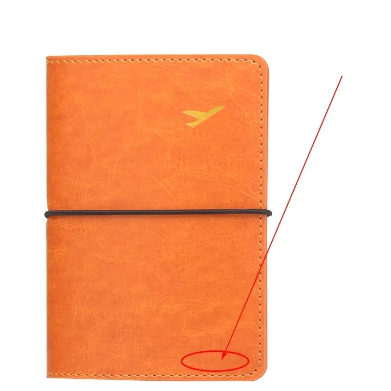 Pochette Passeport Personnalisée | Initiales en Lettres Dorées