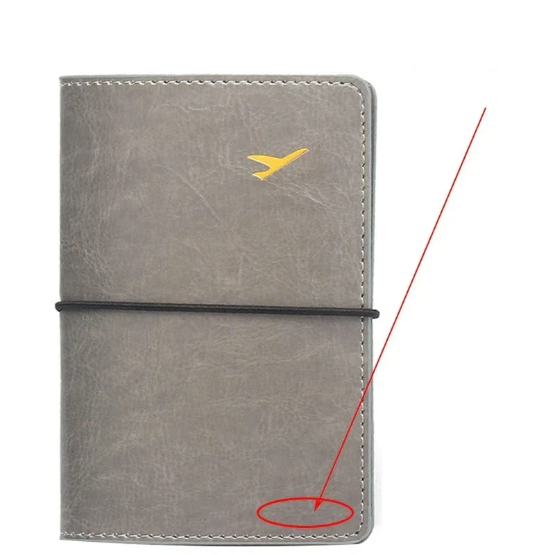 Pochette Passeport Personnalisée | Initiales en Lettres Dorées