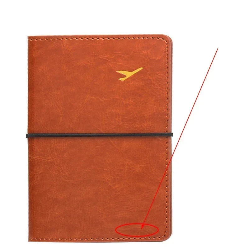 Pochette Passeport Personnalisée | Initiales en Lettres Dorées