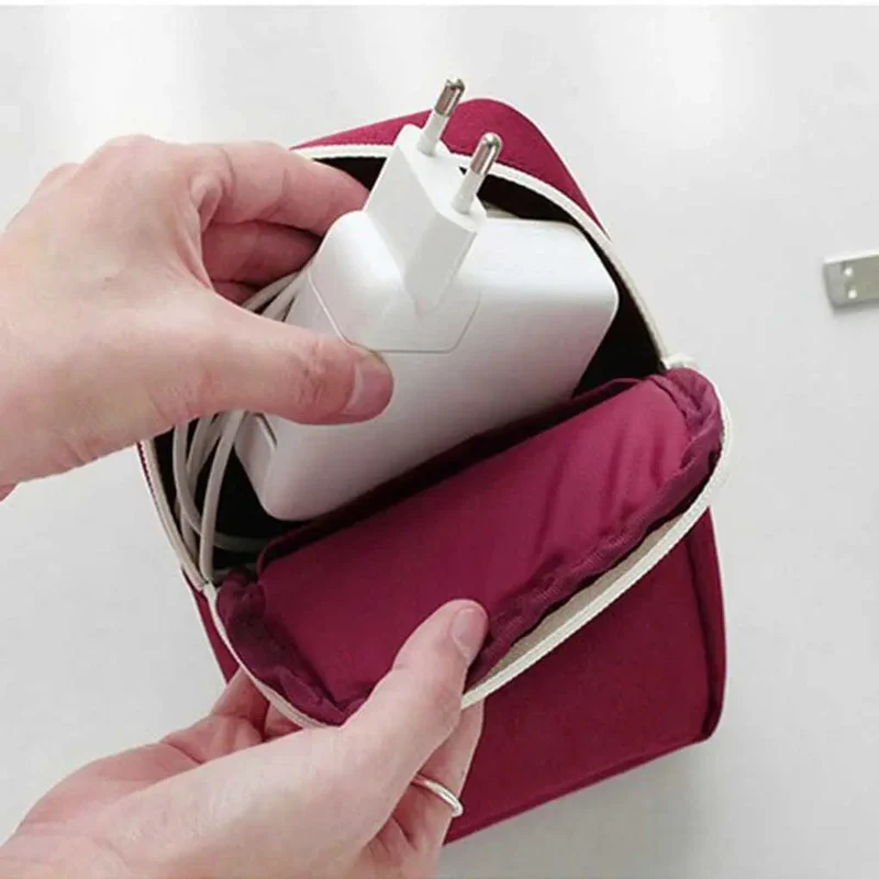 Pochette de Rangement Câbles | Tissu Oxford Voyage