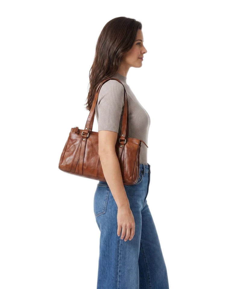 Spikes & Sparrow Apache Christabelle Sac porté épaule brandy