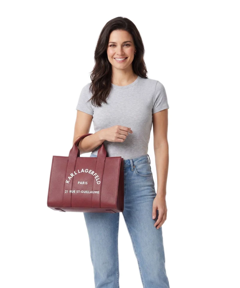Karl Lagerfeld K/Rue St Guillaume Medium Sac à main dark cherry