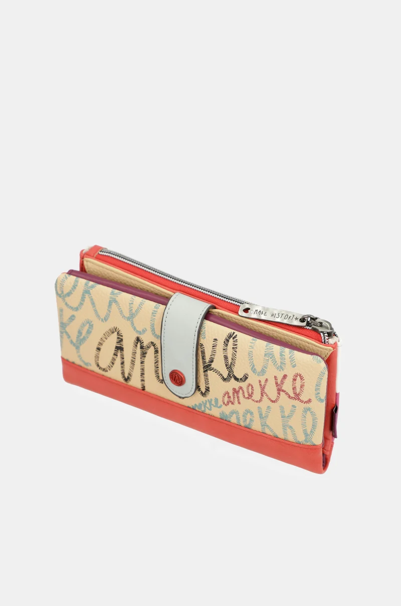 Portefeuille RFID souple grand format Fashion