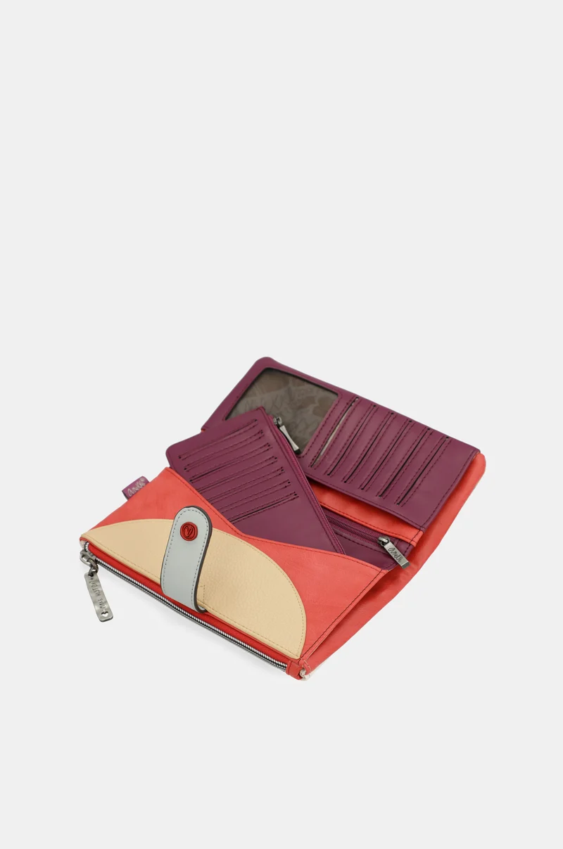 Portefeuille RFID souple grand format Fashion