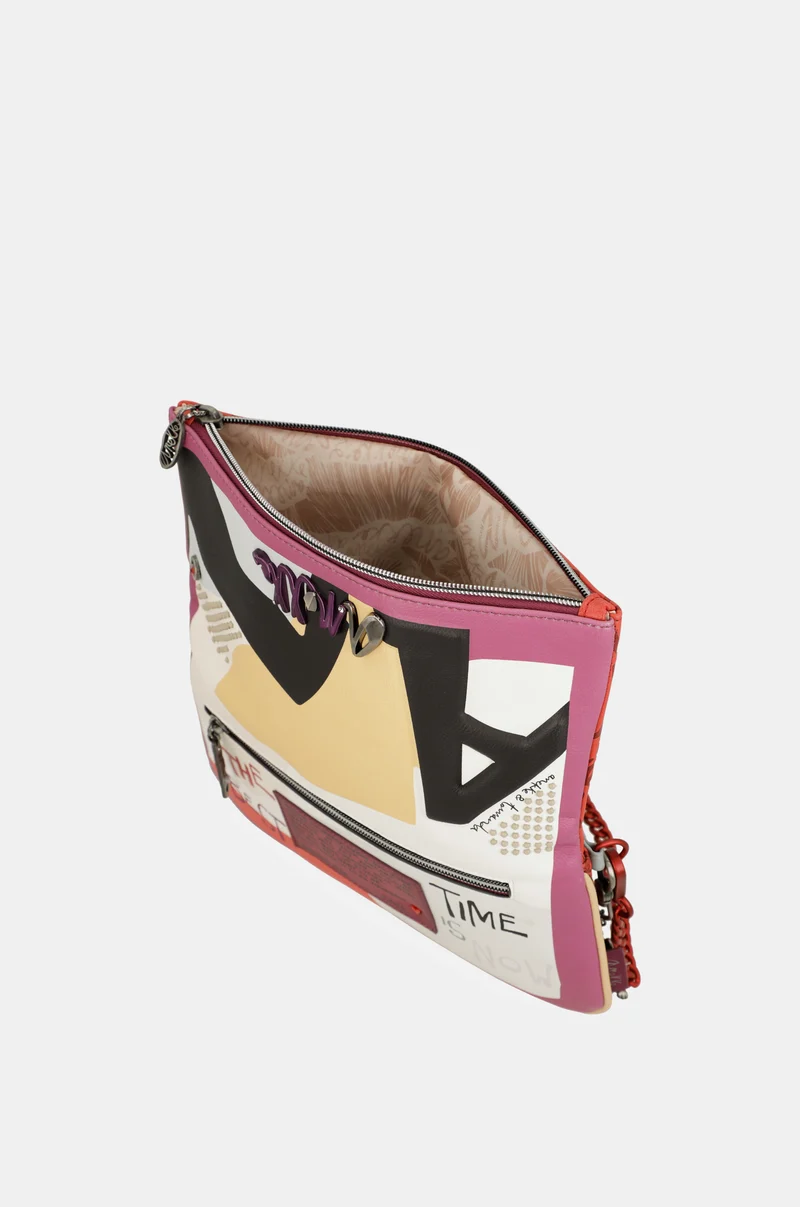 Sac bandoulière à anse métallique Fashion