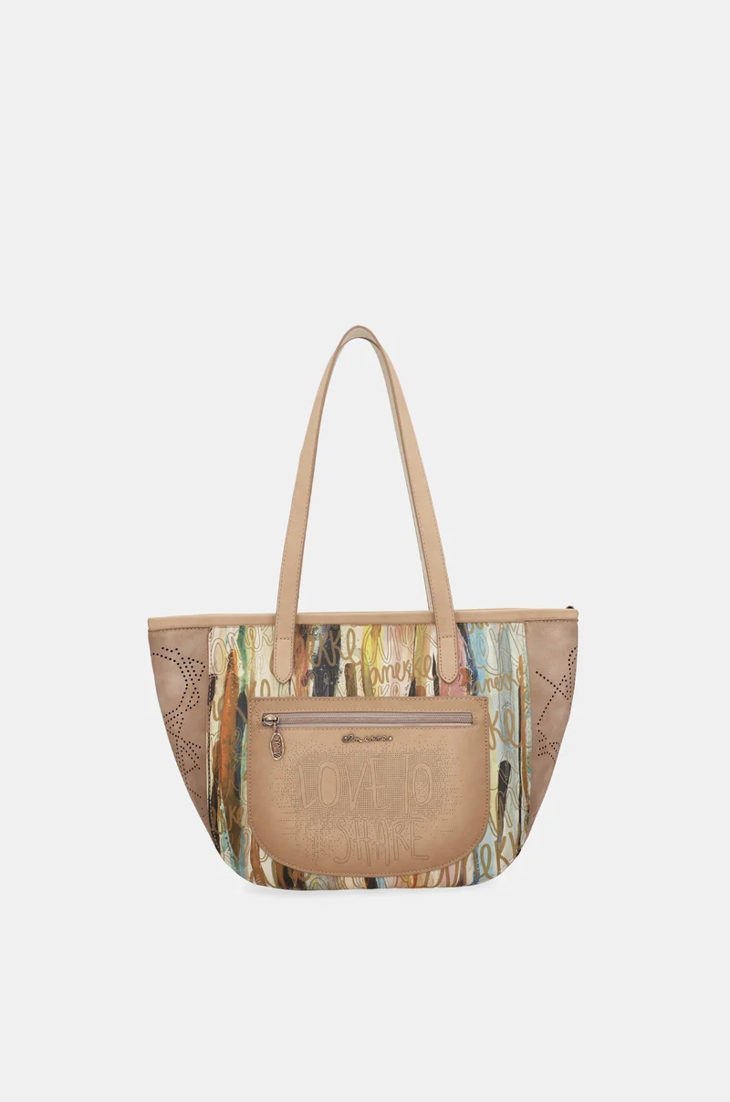 Sac shopper grand format nude Studio