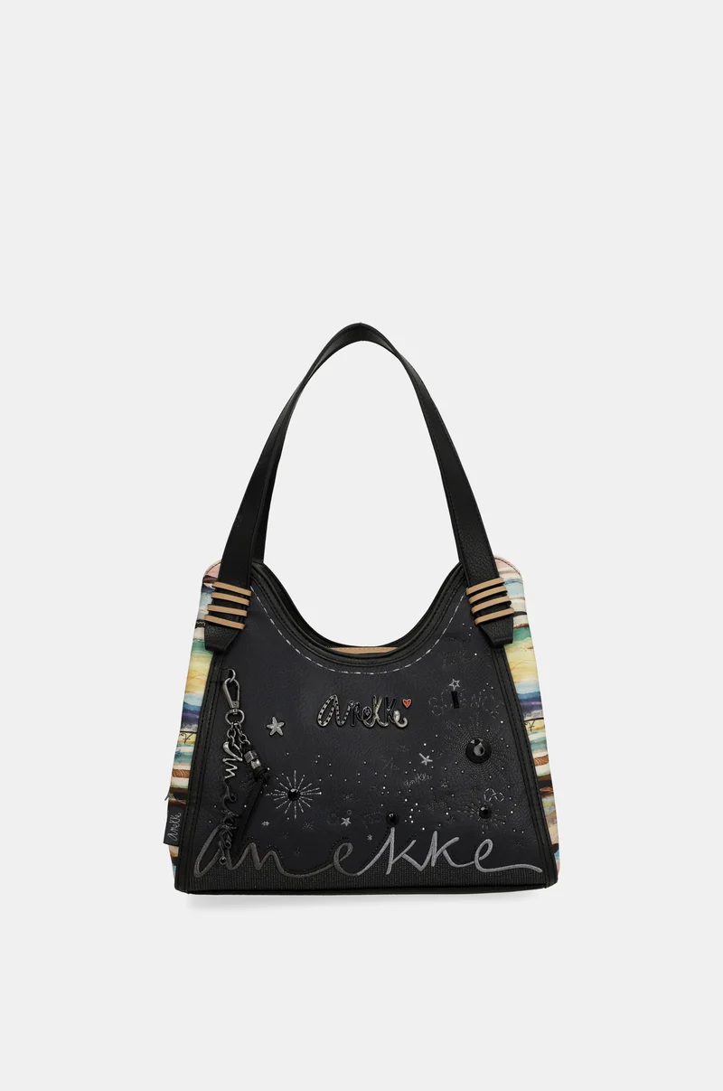 Sac porté épaule bleu marine Studio