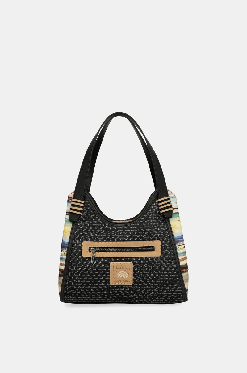 Sac porté épaule bleu marine Studio