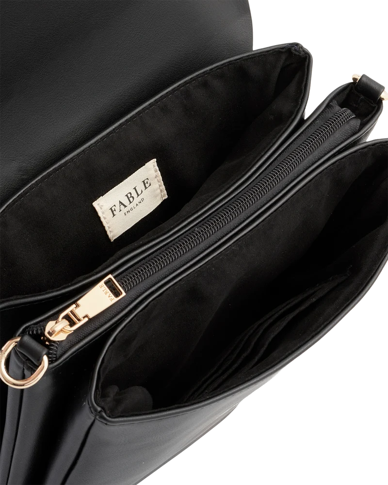 Deco Blooms Black Crossbody