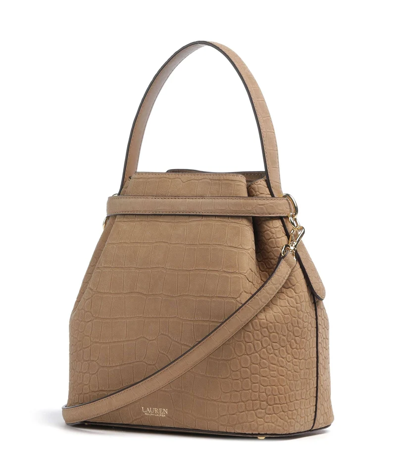 Lauren Ralph Lauren Blaike Medium Sac seau camel