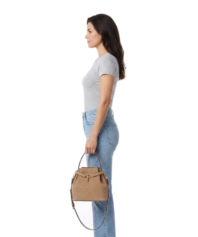 Lauren Ralph Lauren Blaike Medium Sac seau camel