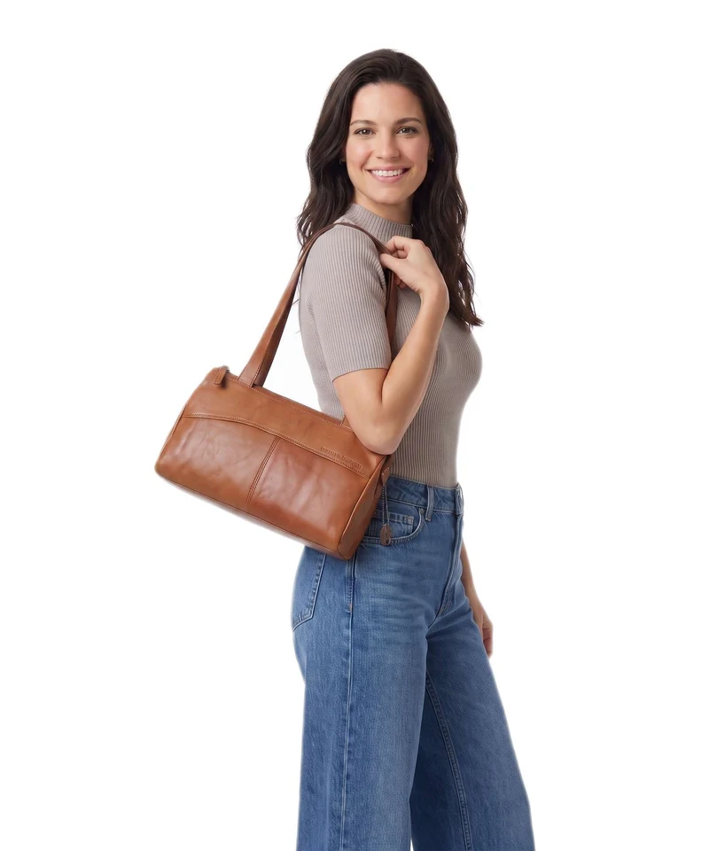 Spikes & Sparrow Bronco Alicia Sac porté épaule brandy