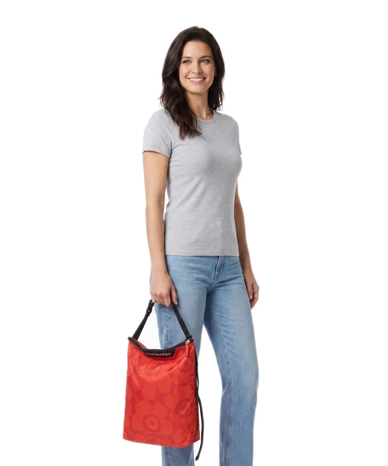 Marimekko Neat Unikko M Sac fourre-tout red