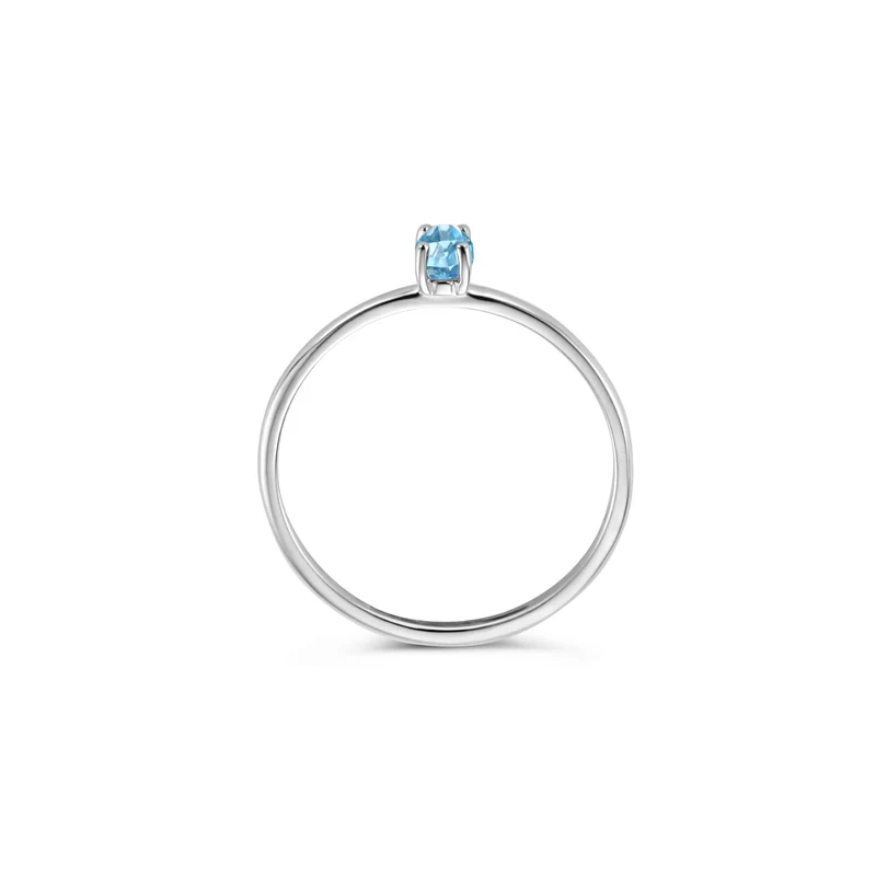 Blush Femmes Bague Or blanc 1204WBT/56