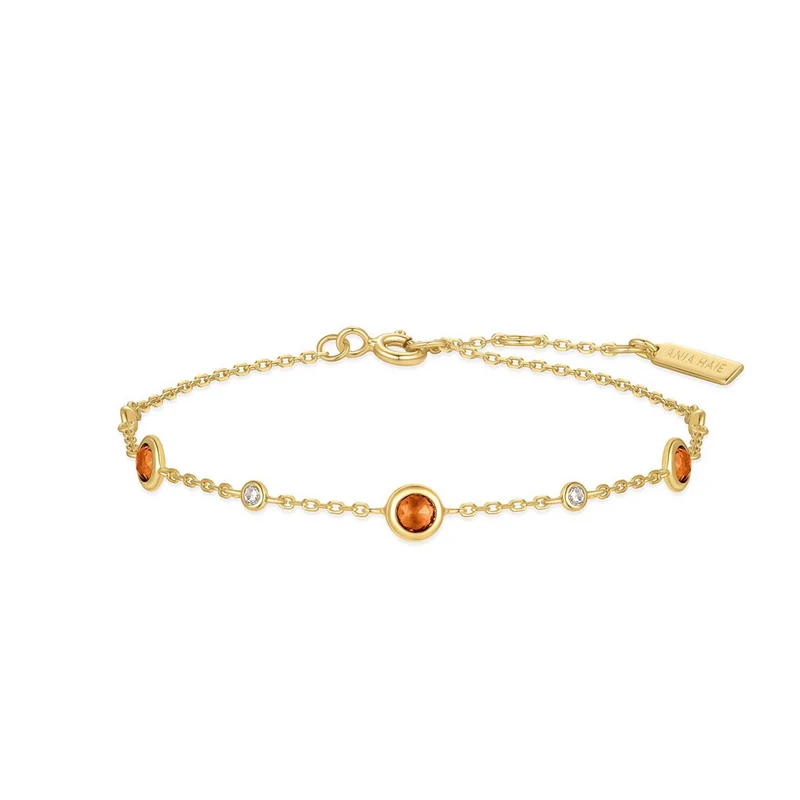 Ania Haie Melodic Poet Gold Nano Gem Station Bracelet S AH-B066-01G