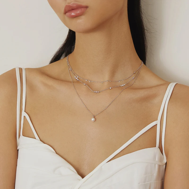 Ania Haie Miss Dainty Collier En Argent Sterling 925 Et Zircone AH-N065-04H