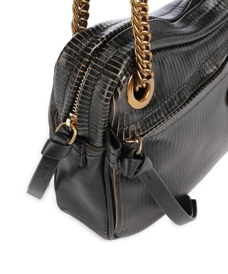 Vivienne Westwood Dolce Laser Line Medium Sac porté épaule black/beige