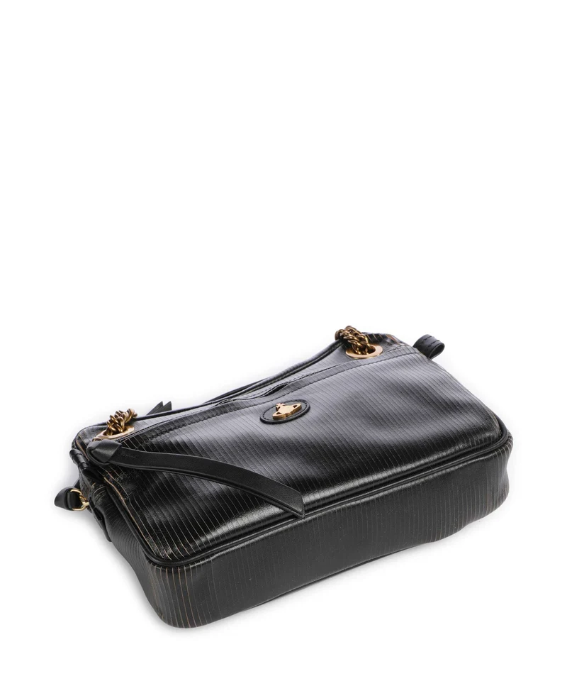 Vivienne Westwood Dolce Laser Line Medium Sac porté épaule black/beige