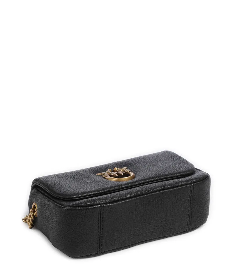 Pinko Click Soft Horizontal Chain Sac porté épaule nero/antique gold