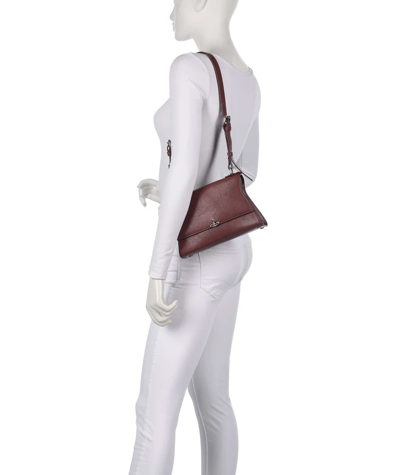 Vivienne Westwood Bianca Supple Small Sac porté épaule chestnut